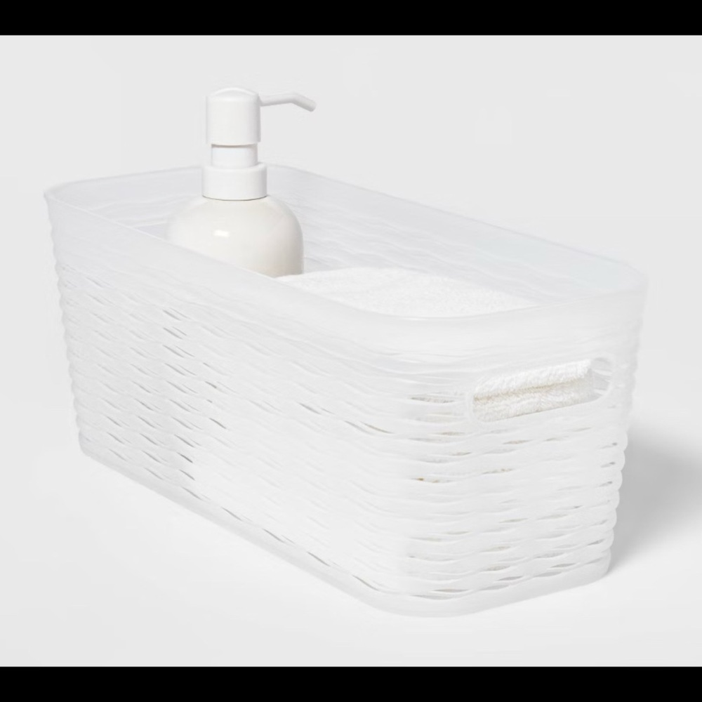 ▫️Brightroom™ Wave Medium Storage Bins (Narrow+Regular)- Translucent◻️ - Picture 4 of 6